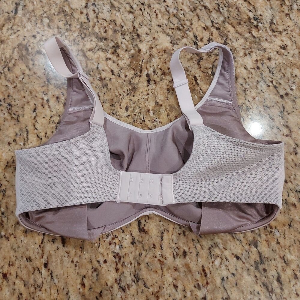 CHANTELLE HIGH IMPACT SPORTS BRA SIZE 34D TAG REMOVED UNLINED UW ADJUSTABLE STRA - Picture 4 of 16